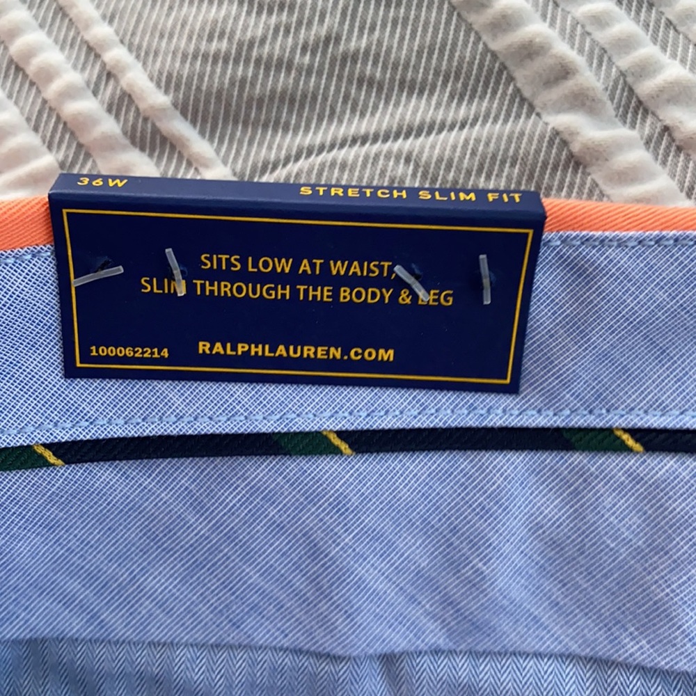 New! Polo Ralph Lauren Strech Slim Fit Pants - Picture 4 of 7